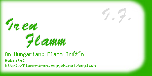 iren flamm business card